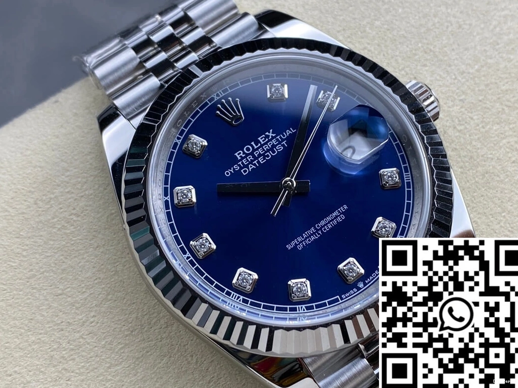Blue Datejust Dial Clean M126334-0016 Factory Rolex 0308